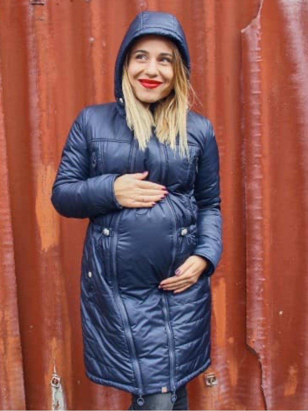 Love & Carry Maternity Parka Puffer Coat 2 in 1 Size 38/S